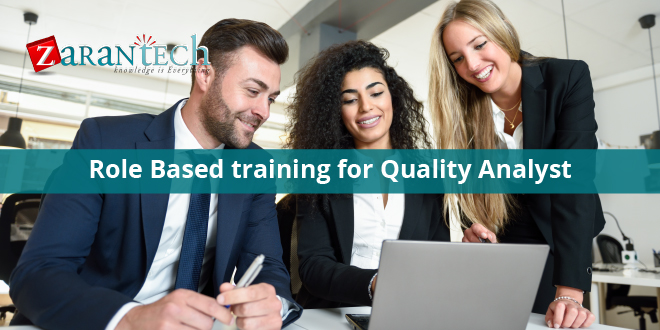 Role-Based training for Quality Analyst