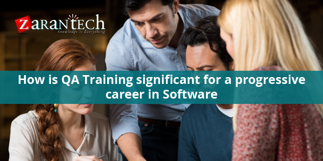 How is QA Training significant for a progressive career in Software?