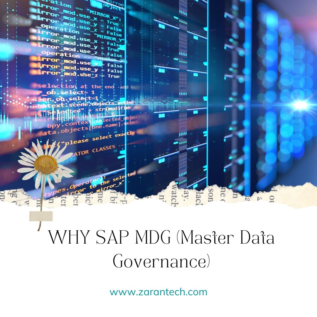 Why SAP MDG (Master Data Governance)
